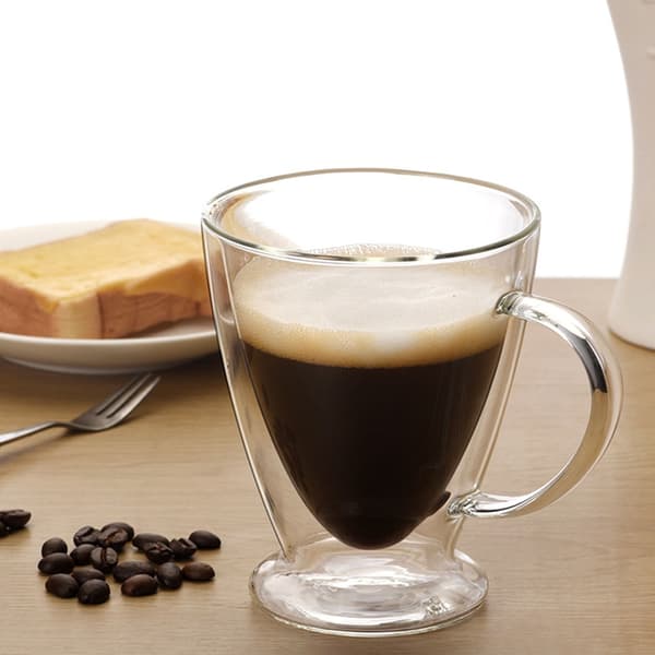 Multifunktionel dobbeltvægget glaskop til daglig brug 300ML kaffekrus