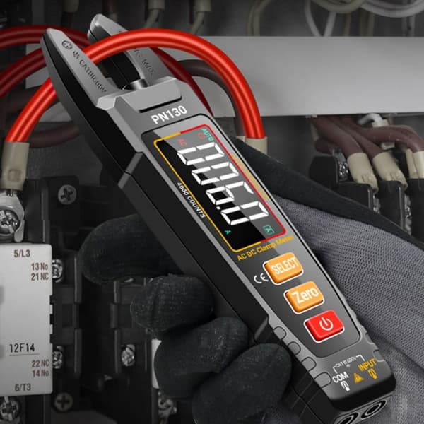Digitalt strømtangmeter 0-600V 100A Strøm True RMS Amperemeter Tang Multimeter