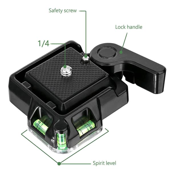 Snabbkopplingsplatta Kamkorder Stativ Monopod Plattformsstativ för DSLR-kamera