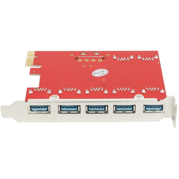 7-portars USB adapterkort USB3.0 till PCIE3.0 expansionsanslutning 5 Gbps dataöverföring för stationär PC