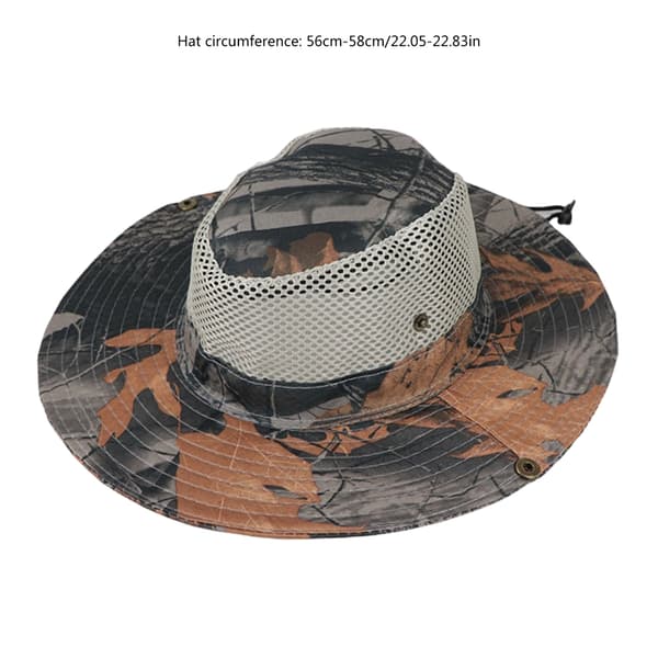 Camp Hat Solbeskyttelse Hat Brede Skygger Sol Hat Stor Hat med Halsstrop Green