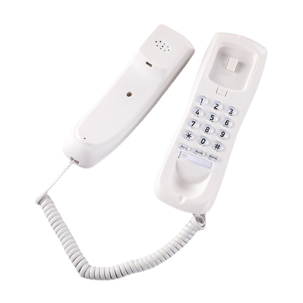 HCD3588 Fast fast väggtelefon Bärbar Minitelefon Väggupphängning- Telefon för hemmakontor Hotell Spas Center