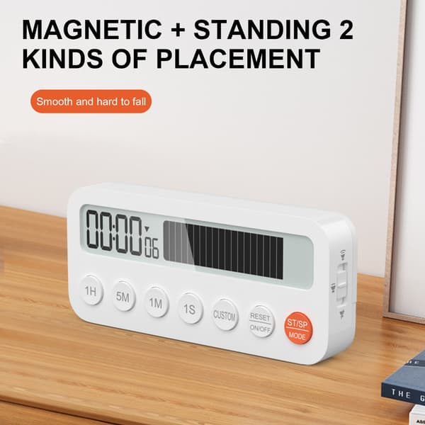 Magnetisk Visuell Timer Brukervennlig Digital Timer for Effektiv Oppgaveovervåking