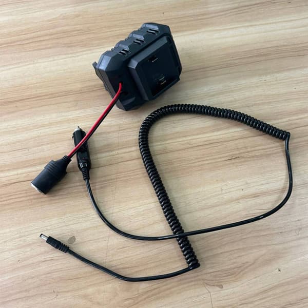 För 18V batteri enkel installation 2 i 1 adapterkontakt förlängd kabel