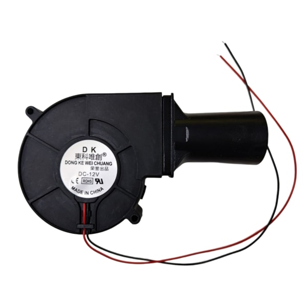 97 mm x 33 mm luftblæser, til DC 12V 2A 9733 blæser med luftkanal til picnic grill Brændeovn madlavning DIY brandstarter