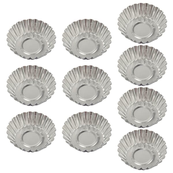 10 stk. Eggeterteformer Aluminium Mini Terteformer Bakekopper for Baking