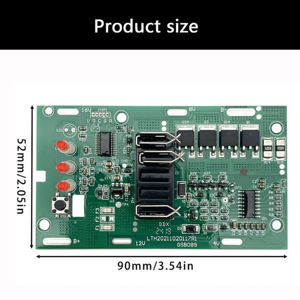 Intelligent Batteriskyddskort Laddningsmodul För X-Change18V 20V