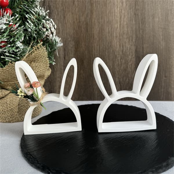 Silikoneform Hule Kaniner Forme Ornament Støbeforme Gipsforme