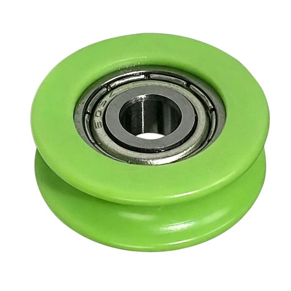 10-pack plastnylonlager rulle kraftig U-formad lagerrulle