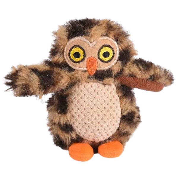 Squeak Plysch Hundleksak Interaktivt kurragömma pussel Burrow Toy för hundar Små storlek gosedjur Panda Owl Fox