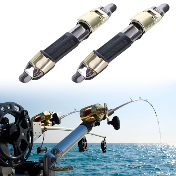 2 stk/pakke fiskestang hjulholder rustfritt stål fiskestang hjul sete stang klips