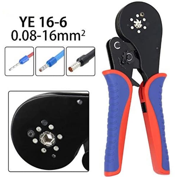Ferrule Crimping Tool Kit Professionel Selvjusterende Skralde Wire Crimping