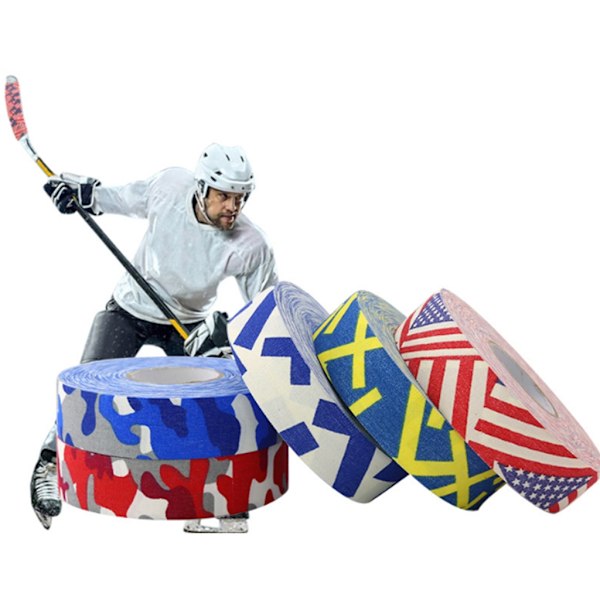 Självhäftande ishockeytejp, grepptejp för hockeyklubbor, vattentät hockeytejp Yellow plus sign