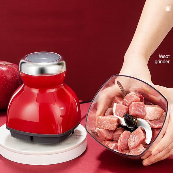 Multifunktionel 900ML elektrisk foodprocessor, mixer og kødhakker