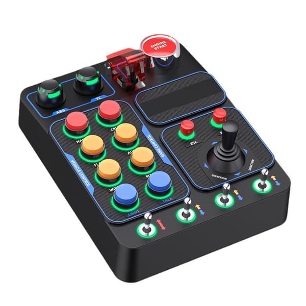 Snabbåtkomst Racing Simulators Spelkontrollkonsoler Förbättrar Spel Effektivitet