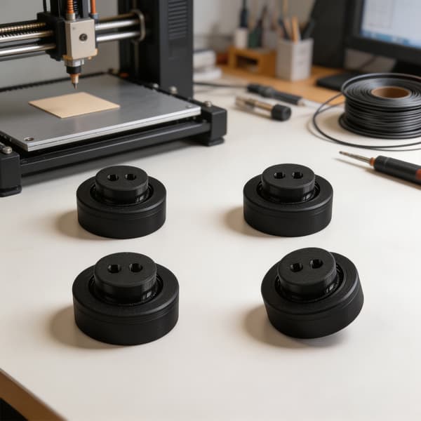 3D-printer støtteføtter, 4-pakning støydempende erstatningsføtter