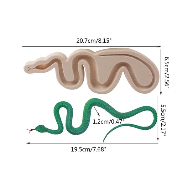 Silikone Chokoladeform Slangeform Chokolade Slikforme Bagegadgets