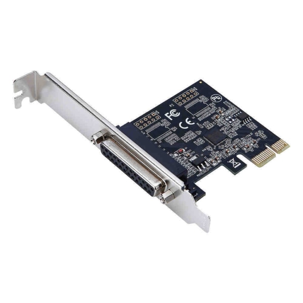 Parallel port DB25 25Pin PCIE Riser Card LPT Printer til PCI-E for Express Conver