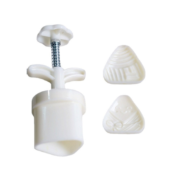 Zongzi Shape Mooncake Form DIY Håndtryk Fondant Moon Cake Form med stempler