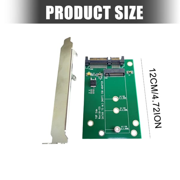 M.2 SATA3.0-stasjon til SATA3.0-adapter Rask hastighet 6 Gbps overføring for 2230