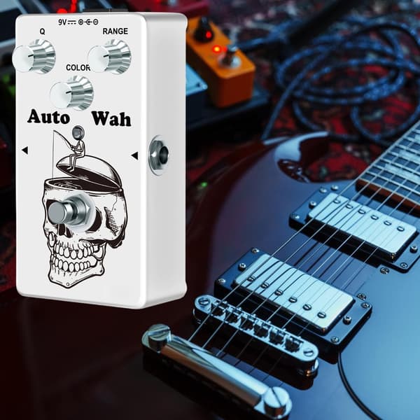 Studiokvalitets guitar-effektpedal: Distortion, Reverb, Delay-effekter, Kompakt