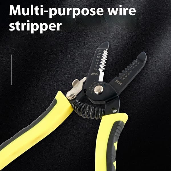 Ergonomisk Greb Multifunktionel Kabelstripper til Kabelafisolering og Tilslutning
