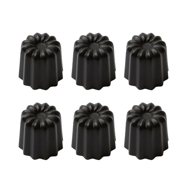 6 stk. Nonstick Bageforme til Cannele Kage Aluminium Legering Dessert Bageudstyr
