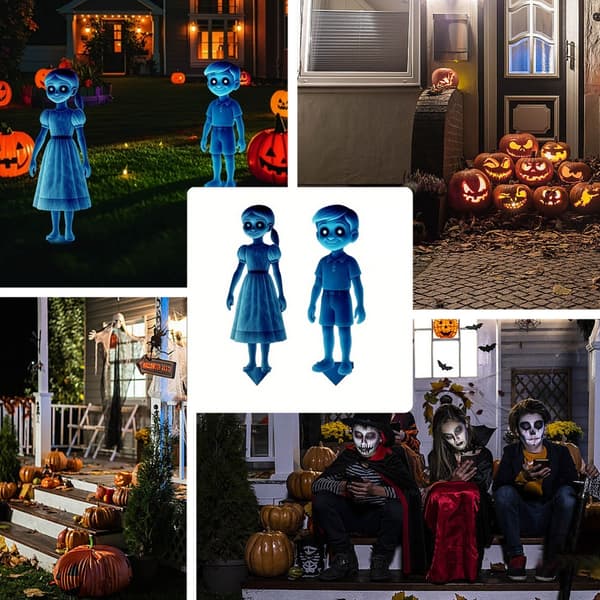 Kraftiga Halloweenmarkpinnar i järn - Läskiga för festligheter