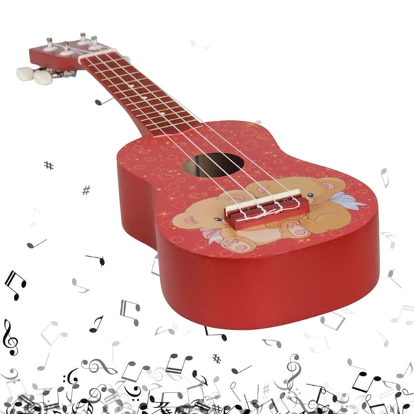 Barn Liten Ukulele Gitarr Pedagogisk 4 Strängar Småbarn Musikinstrument