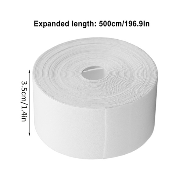 Beskyttelse af ketsjerhoved - Beskyttende tape til ketsjere - Tennis ketsjertape - Beskyttelse White