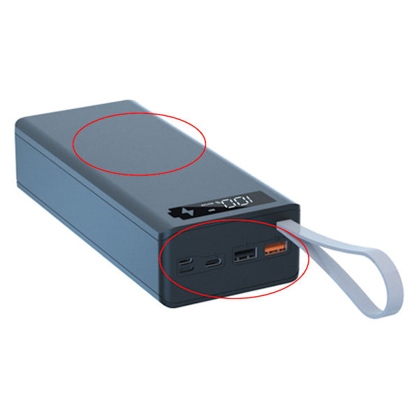 Gör-det-själv för QC 3.0 Power Bank for Case Quick Charge 3.0 Externt batteri 16x 18650 Snabbladdare Box för skaltillbehör Ch