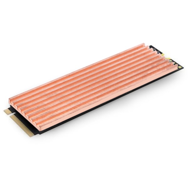 Ren koppar kylfläns kylare kylfläns thermal ledande lim för M.2 2280 PCI-E NVME SSD 2MM