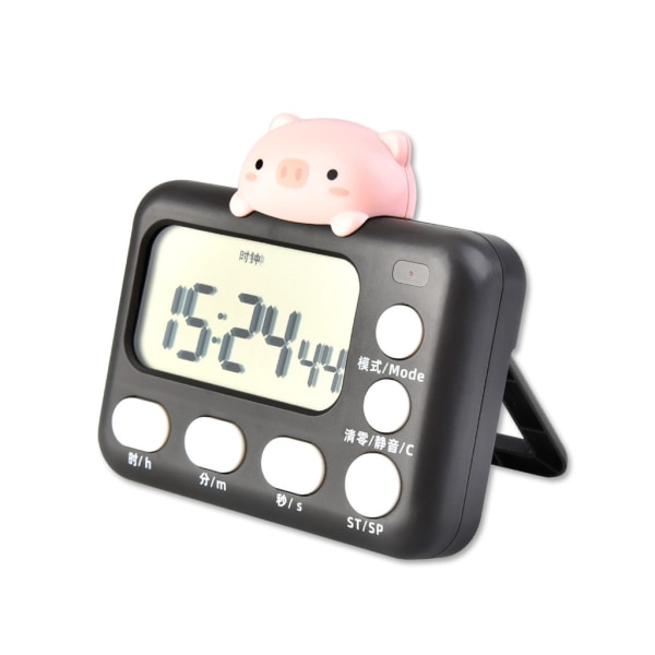 LCD digital skärm timer Magnetisk baksida Tecknad djur Digital timer Kök Countdown Timer Desktop väckarklocka