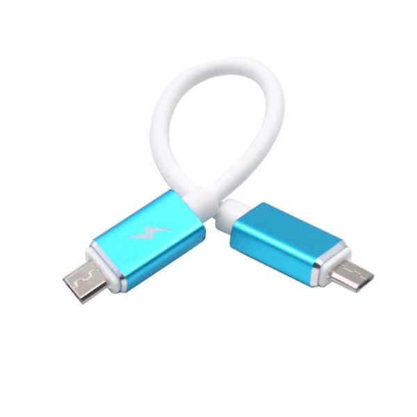 Micro USB till Micro USB OTG-kabel hane-hane anslutningskabel för telefon surfplattor Kameraladdning