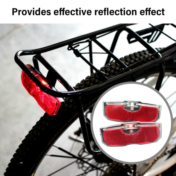 Cyklar Reflex Baklykta Cykel Pakethållare Reflex Ljus Reflektor