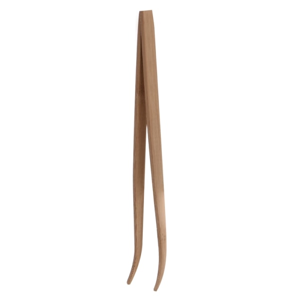 11-tums matpincett Miljövänlig bambu lång böjd pincett för reptiler
