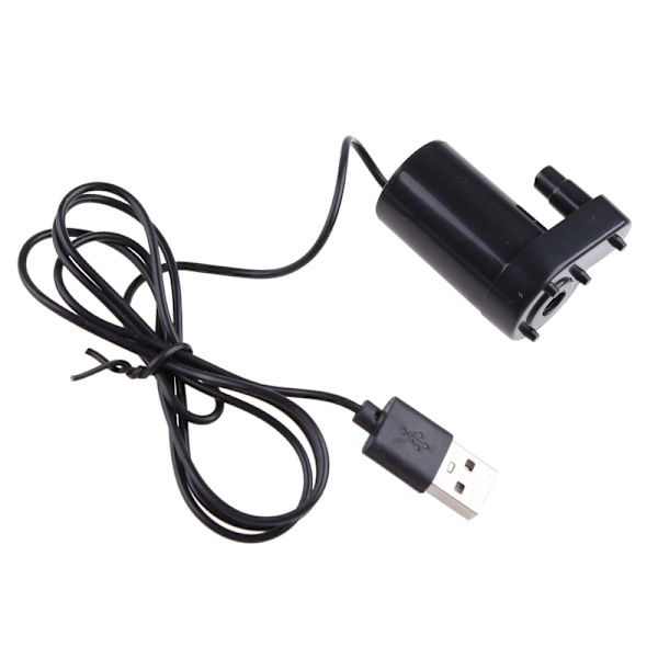 Mikro upotettava vesipumppu akvaario USB virtalähde DC 5V 2-3l/min laturi minimoottori vesipumpun lisävaruste Black