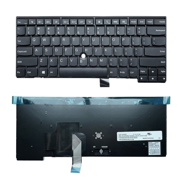Ersättningsknappsats för bärbar dator för ThinkPad T440 T450 L450 T450S E458 Laptop US Layout Engelskt tangentbord null - With rocker without 
