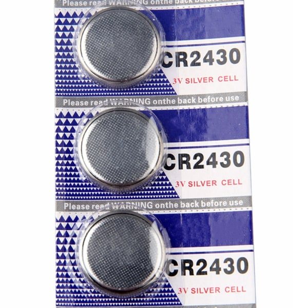 Bekväm 3V CR2430 knappcellsbatterier för klockor Miniräknare Effektiv power Stabil utgångscellsbatteri null - 10 pieces