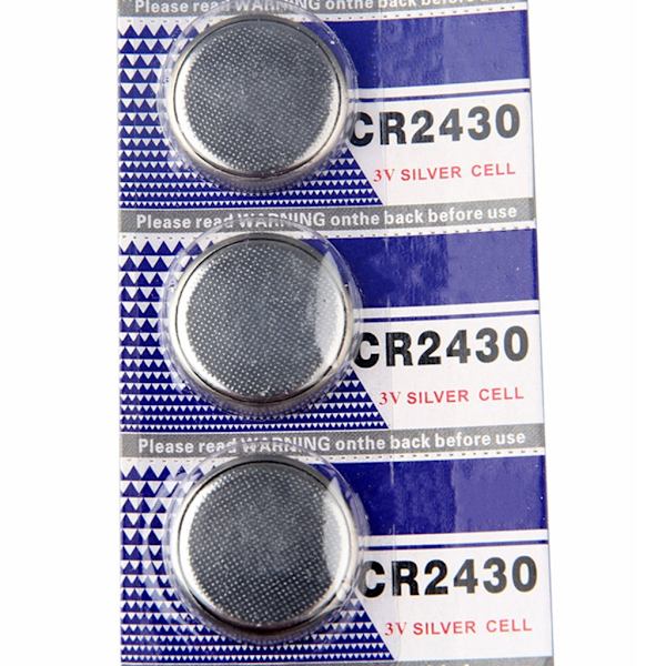 Praktiske 3V CR2430 knapcellebatterier til ure Lommeregnere Effektiv strømløsning Stabil udgangscellebatteri null - 10 pieces