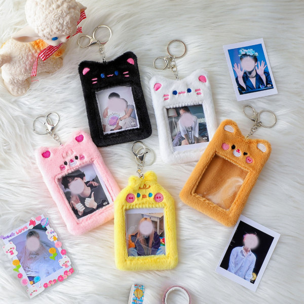 Søt Bear Photocard Holder Kortbeskytter Kpop Star Photo Sleeve for Case 3