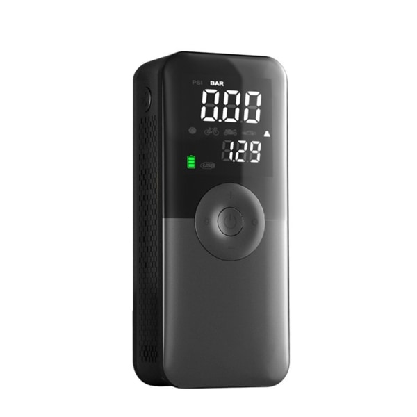 Bærbar luftkompressor elektrisk bilpumpe Automatisk motorsykkel-dekkpumpe Digital trykkmåler-deteksjon med LED-lampe
