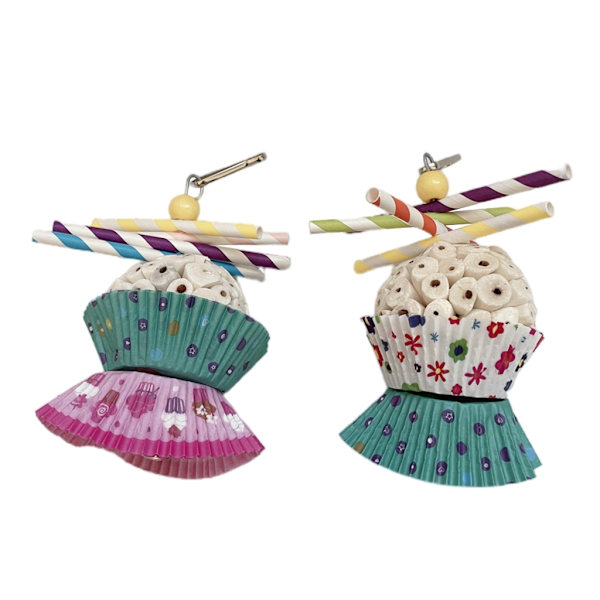 Sola Balls Bird Chew Toy Naturliga växtbollar Strimlingsbar foderleksak med klockor