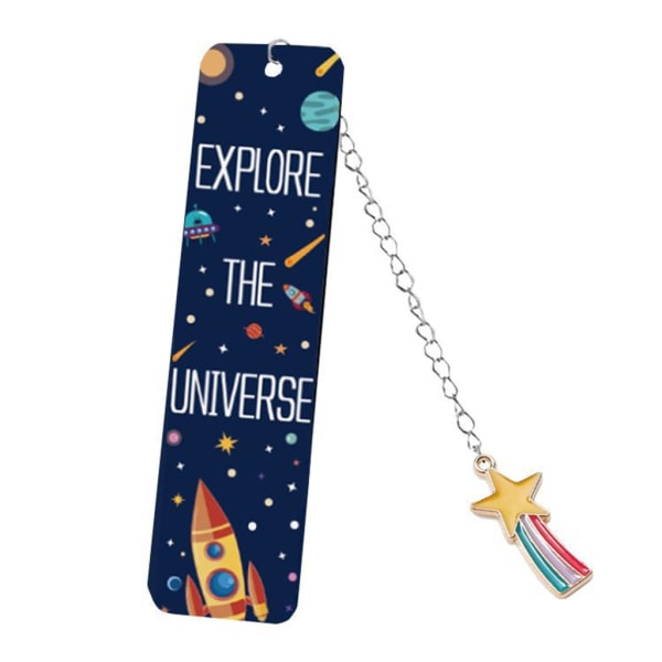 2x Astronaut Bookmarks Starry Skies Teemakirjamerkki Astronautin kirjasivu Merkki metallikirjat Merkit koulutoimistoon null - 12