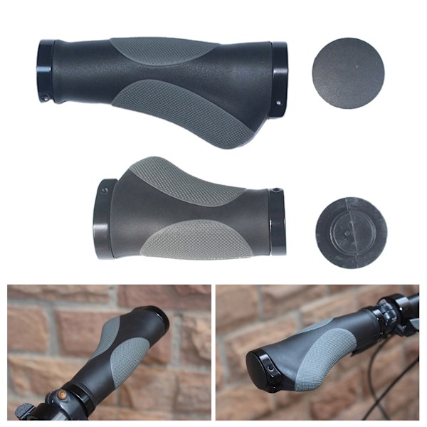 1 par styrehåndtak Ergonomisk håndtaksdeksel Sklisikkert for terrengsykler Two long handles