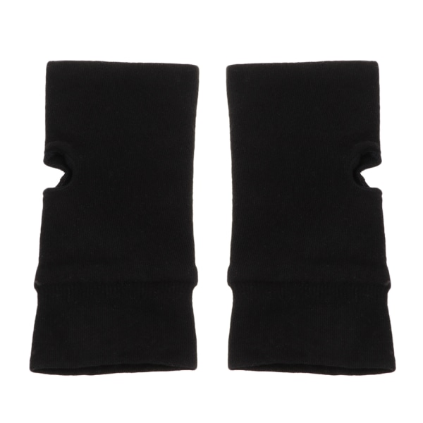 Mode Unisex Herr Kvinnor Stickade Fingerless Vinterhandskar Mjuk Varm Vante Solid