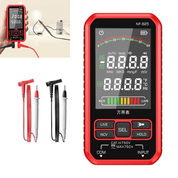 Multimeter Tester Håndholdt Multimeter Digital Multimeter Ohm Spenningsmåler
