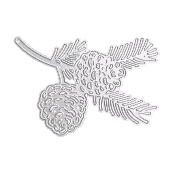 Jule fyrrekogler Metal skæring Dies Stencil DIY Scrapbog Album Paper