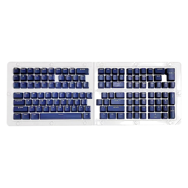 132 nycklar Keycap PBT Double Shot OEM Mekaniskt tangentbord Keycaps DIY Blå/vit
