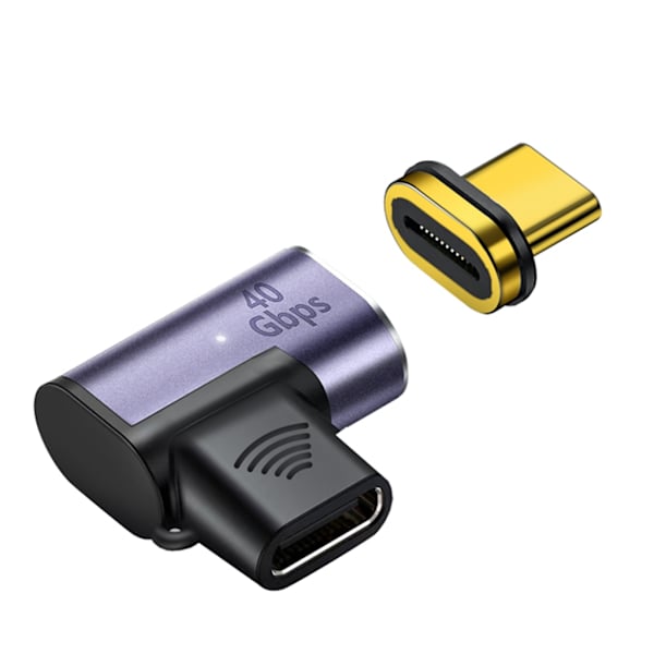 Type-C til USB-C Hurtigopladningskonverter USB 4.0 40Gbps 8K 60HZ magnetisk adapter